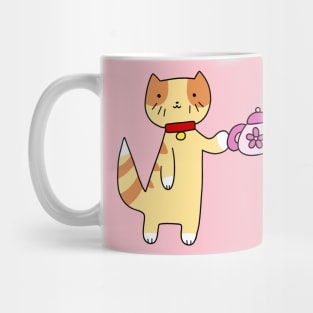 Teapot Tabby Cat Mug